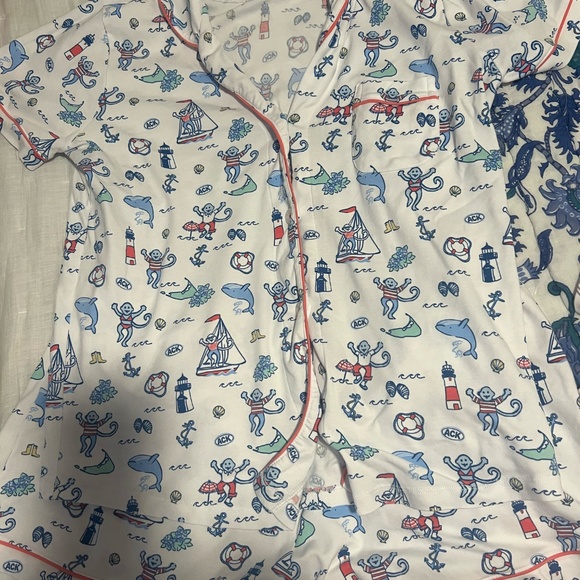 Nantucket Monkey Polo Pajamas - Picture 2 of 6